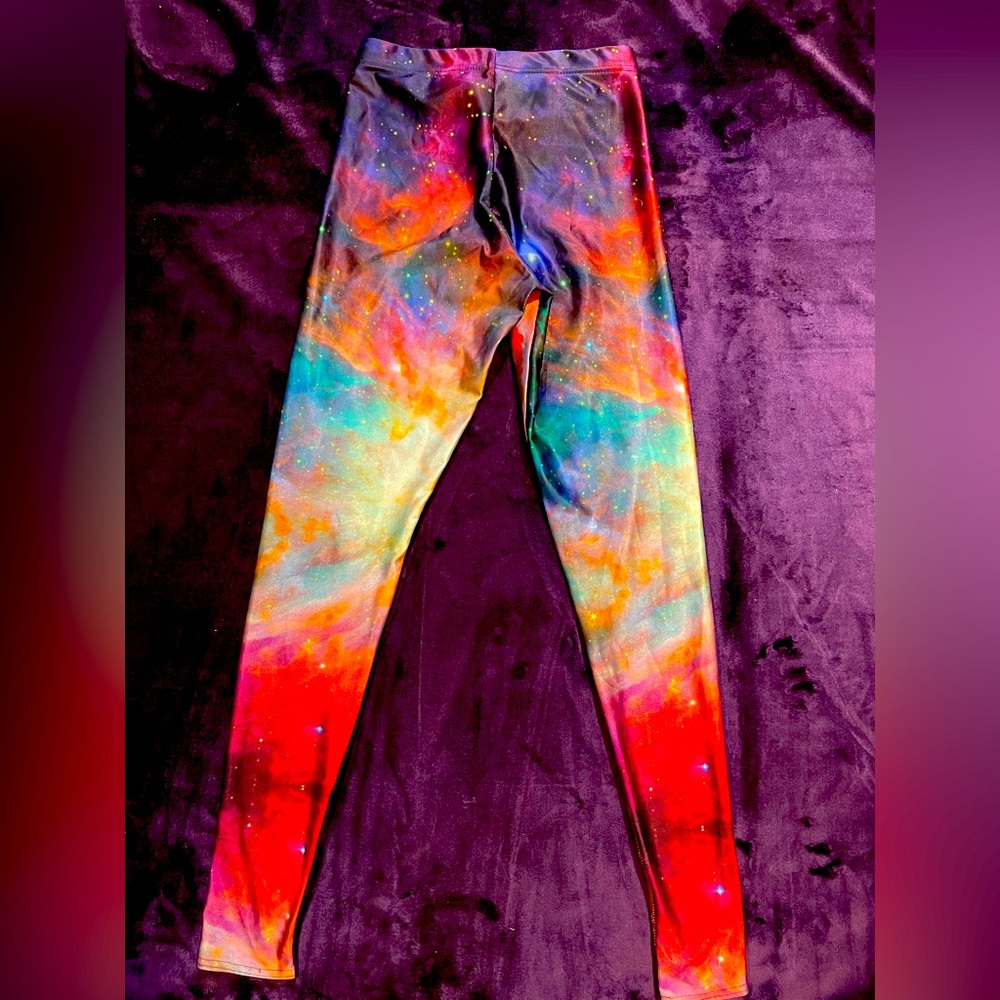 Galaxy Rainbow Leggings - Blackmilk
